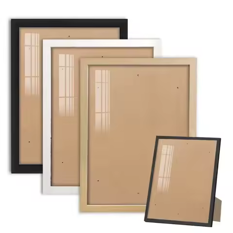 Cadre sous-verre 21x30 30x40 noir ou blanc — version compacte