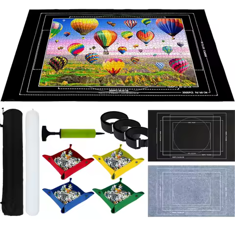 Tapis de puzzle enroulable 1500 pièces — rangement entre sessions
